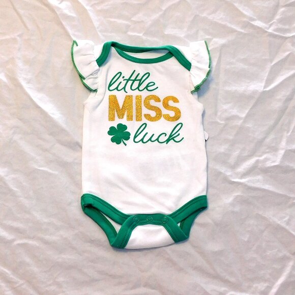 Baby Starters Other - Baby Girl First St Patricks Day One Piece Little Miss Luck NB thru 12M NEW